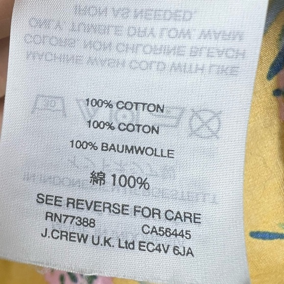 MADEWELL Ruffle Sleeve Button Down Shirt in Painted Blooms Size Medium - Picture 11 of 12